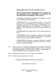 resolução cepe nº 022, de 19 de maio de 2015 - CPS