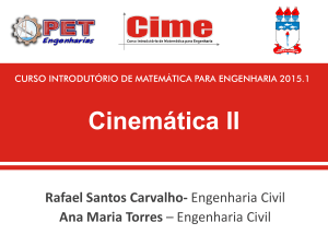 Cinemática II - PET Engenharias