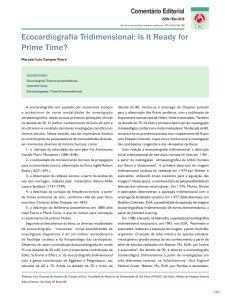 Ecocardiografia Tridimensional: Is It Ready for Prime Time?