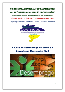 A Crise de desemprego no Brasil e o impacto na Construção Civil