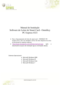 Manual de Instalação Software do Leitor de Smart
