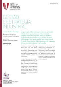 gestão e estratégia industrial