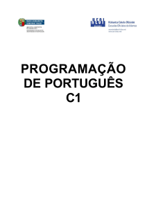 programação de português c1