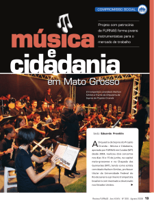 Música e Cidadania em Mato Grosso