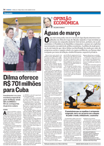 Dilma oferece R$ 701 milhões para Cuba