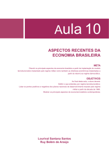 aspectos recentes da economia brasileira