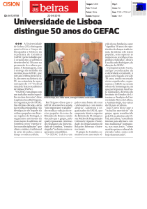 Universidade de Lisboa distingue 50 anos do GEFAC