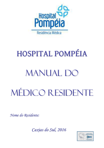 HOSPITAL POMPÉIA MANUAL DO MÉDICO RESIDENTE