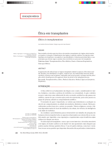 Ética em transplantes - Revista Médica de Minas Gerais