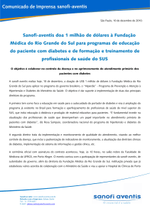 Sanofi-aventis doa 1 milhão de dólares à Fundação Médica do Rio