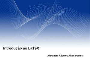 Introdução ao LaTeX
