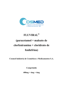 FLUVIRAL (paracetamol + maleato de clorfeniramina +