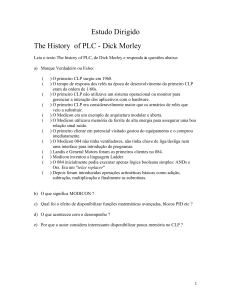 Estudo Dirigido The History of PLC - Dick Morley