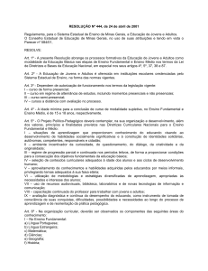 Resolução n. 441 do Conselho Estadual de Educação de Minas Gerais