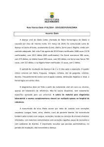 Nota Técnica Ebola 01/2014 - Prefeitura Municipal de Belo Horizonte