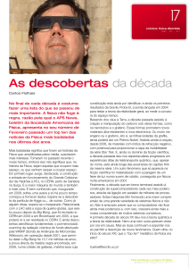 As descobertas da década - Sociedade Portuguesa de Física
