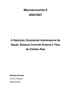 Macroeconomia II 2006/2007