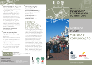 Folheto - IGOT - Universidade de Lisboa