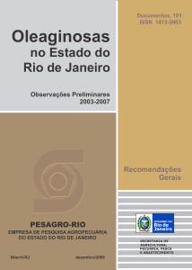 Oleaginosas - Pesagro-Rio