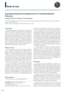 Supradesnivelamento do Segmento ST no Tromboembolismo