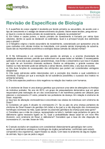 Revisão de Específicas de Biologia