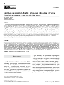 Spontaneous spondylodiscitis - always an etiological Struggle