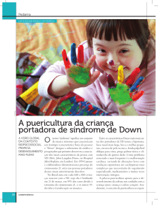 A puericultura da criança portadora de síndrome de Down