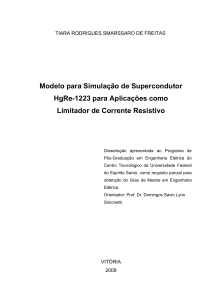 Modelo para Simulação de Supercondutor HgRe