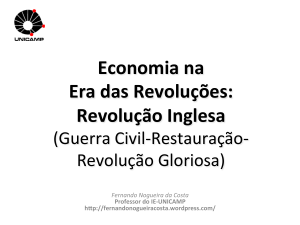 Economia na Era das Revoluções: Revolução Inglesa