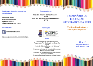 i seminário de educação geográfica da ufpb
