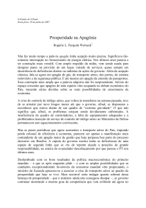 Prosperidade na Apagônia - Departamento de Economia PUC-Rio