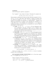 Conjuntos. Livro de Gonçalves capıtulo 1 paragrafo 1. Um “conjunto