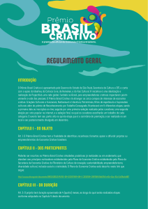 Regulamento - Prêmio Brasil Criativo