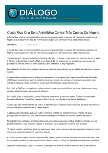 Costa Rica Cria Soro Antiofídico Contra Três - Dialogo