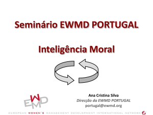 Seminário EWMD PORTUGAL Inteligência Moral