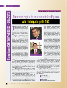 Ato rechaçado pela ANS - Conselho Brasileiro de Oftalmologia
