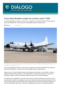 Força Aérea Brasileira recebe seu primeiro avião P-3AM