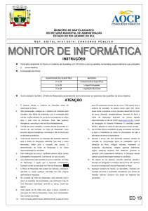 Caderno de Questões - Monitor de Informática