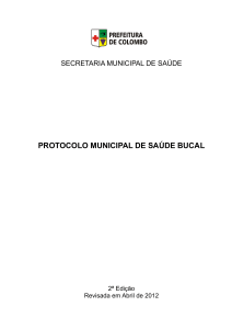 protocolo municipal de saúde bucal