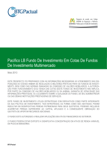 Pacifico LB Fundo De Investimento Em Cotas De