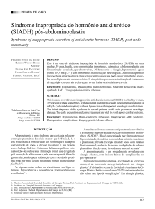 Síndrome inapropriada do hormônio antidiurético (SIADH) pós