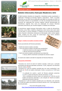 Boletim Informativo Extração Madeireira 2014
