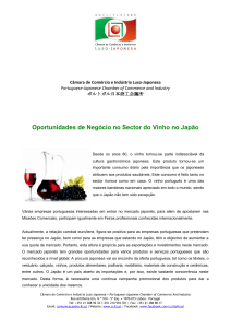 Oportunidades de Negócio no Sector do Vinho no Japão