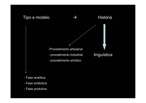 Tipo e modelo → História linguística