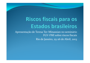 Session I.1 Riscos fiscais para os Estados brasileiros