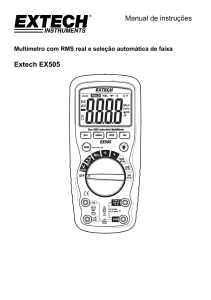 Manual de instruções Extech EX505