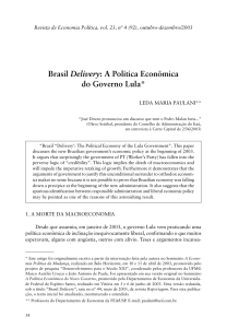 Brasil Delivery - Revista de Economia Política