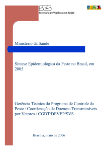 Síntese Epidemiológica da Peste no Brasil, em 2005