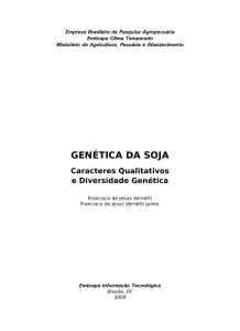 genética da soja - Livraria Embrapa