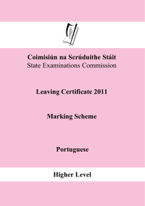 Marking Scheme - State Examination Commission